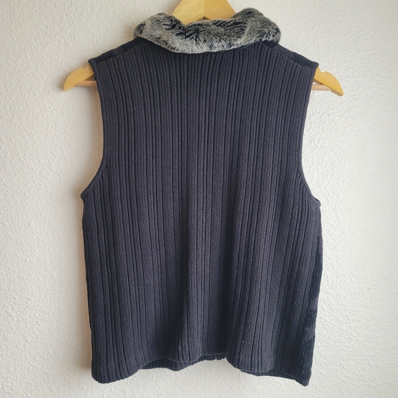 Haley Reserve Vest Faux Collar Full Zip Size M - Picture 4 of 15